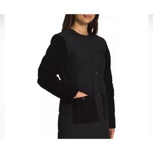 The North Face Women's Harway Collarless Black Midi Jacket w/Pockets Size: XXL